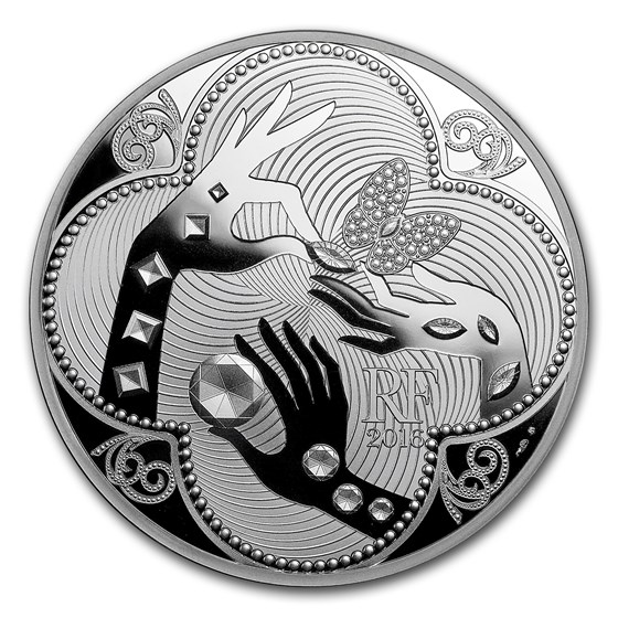 2016 France 5 oz Silver Excellence Series (Van Cleef & Arpels) 2016 France 5 oz Silver Excellence Series (Van Cleef & Arpels)